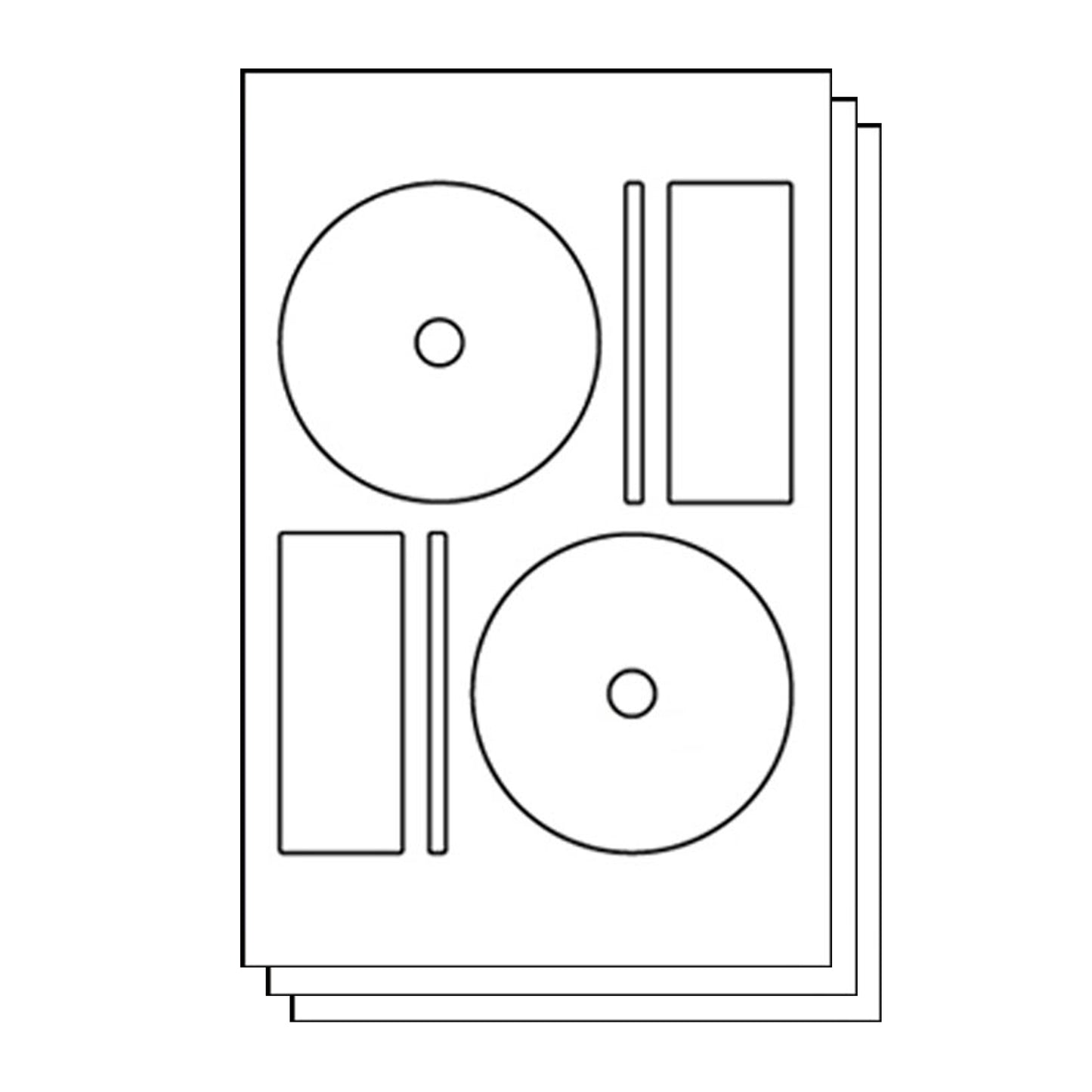 Memorex Compatible Full-face CD & DVD Labels for Inkjet & Laser Printers