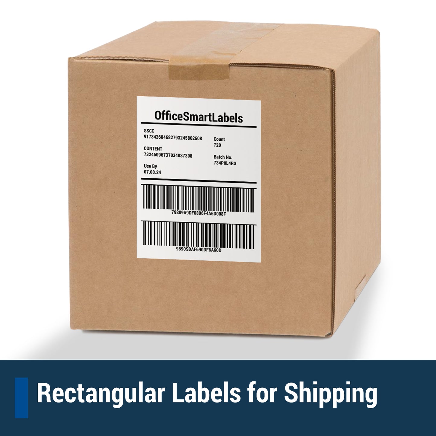 1UP | 8.5 x 11 inch Blank Rectangle Labels - 1 Label per Sheet