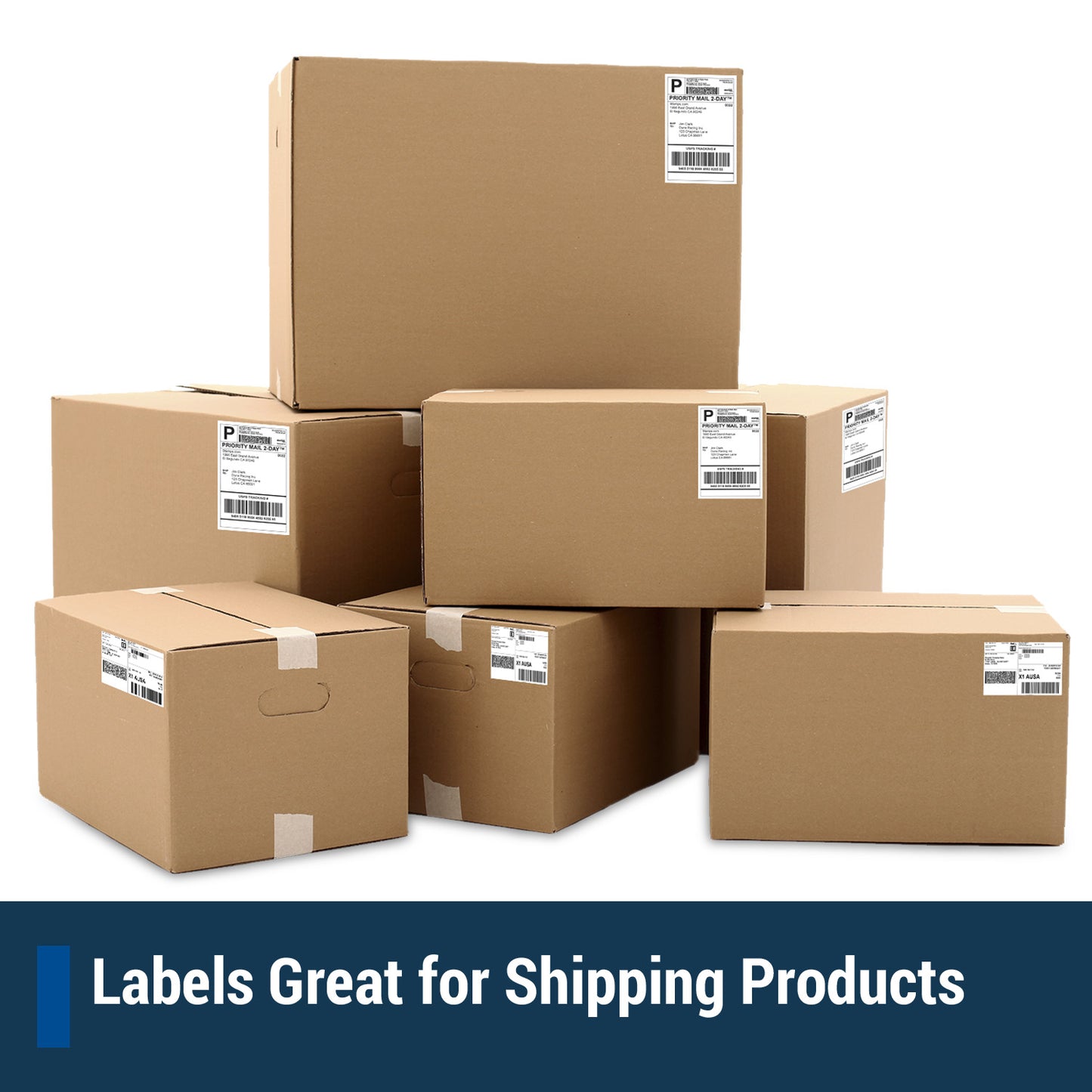 2UP | 7.375 x 4.5 inch Blank PayPal Online Postage Labels