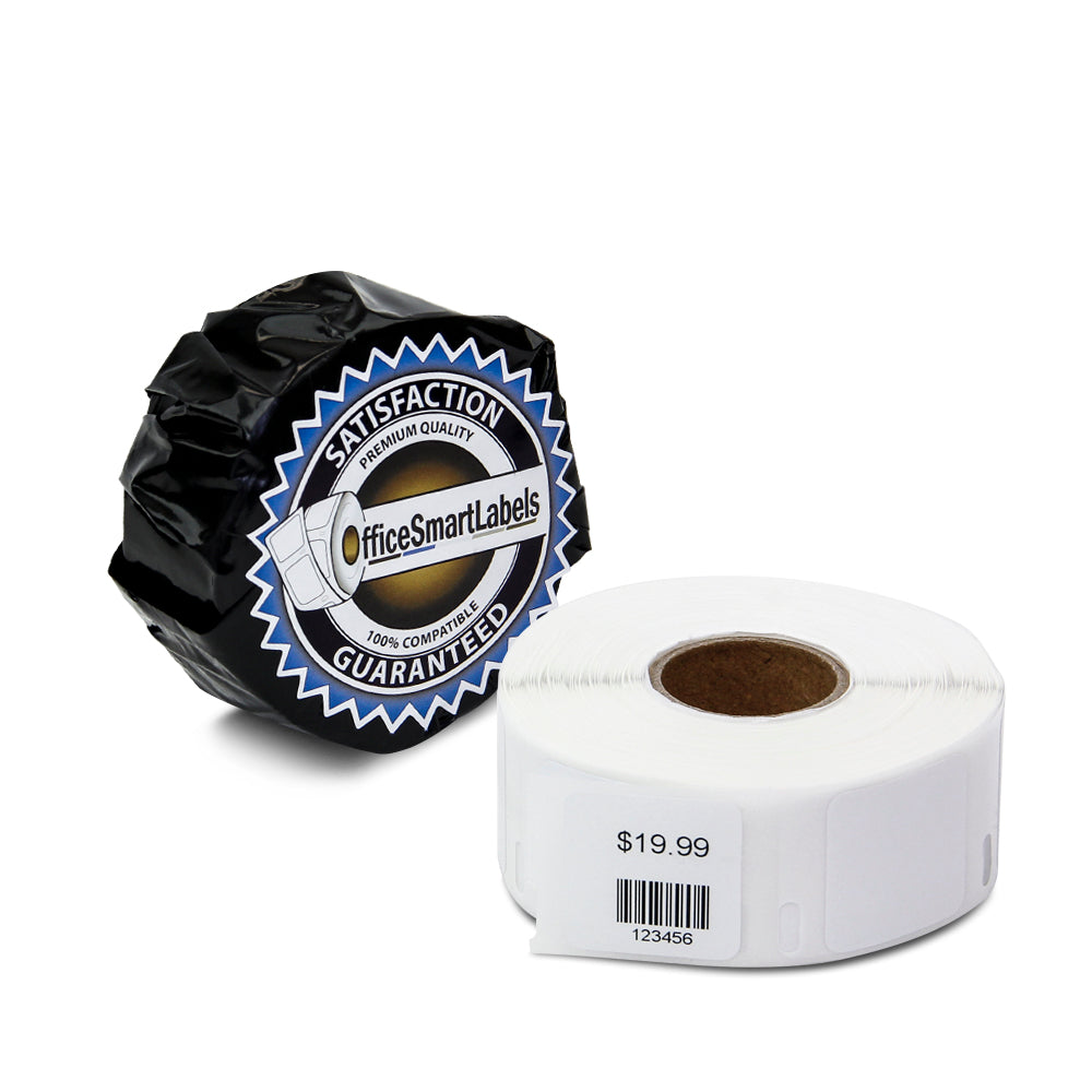 2 Rolls DYMO-Compatible Multipurpose Labels 30332 – 1x1 Inch, White Rectangle