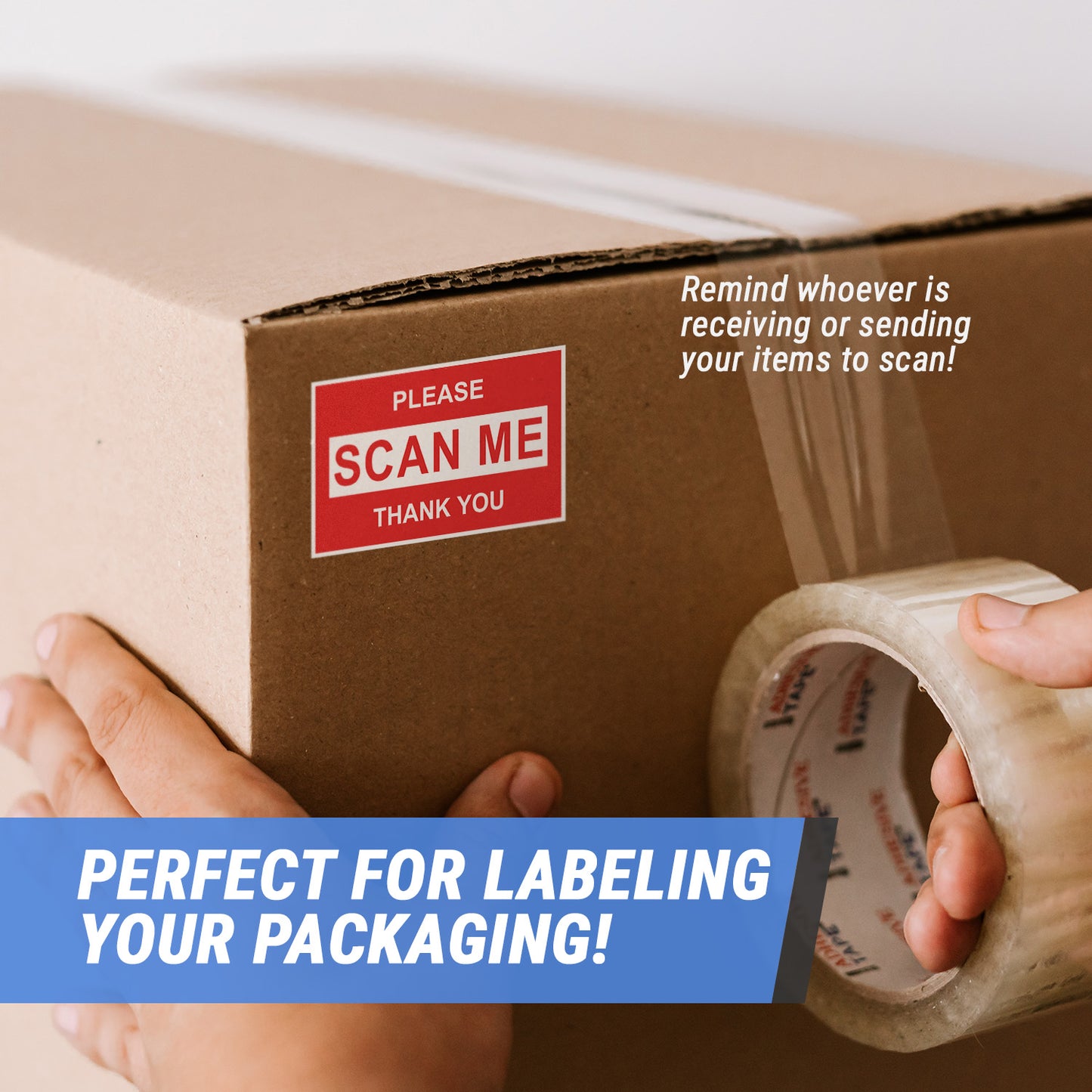 3 x 2 inch | Shipping & Handling: Please, Scan Me Stickers