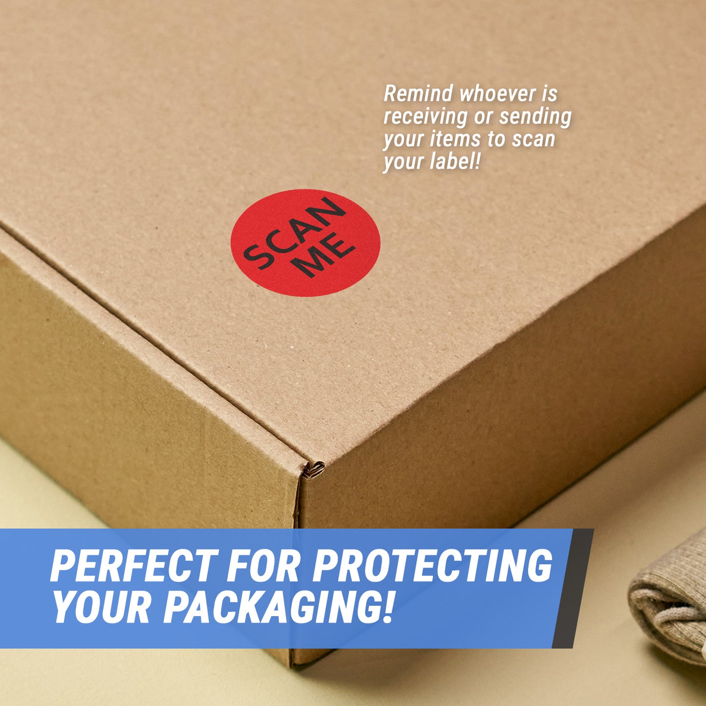 1.5 inch | Shipping & Handling: Scan Me Stickers