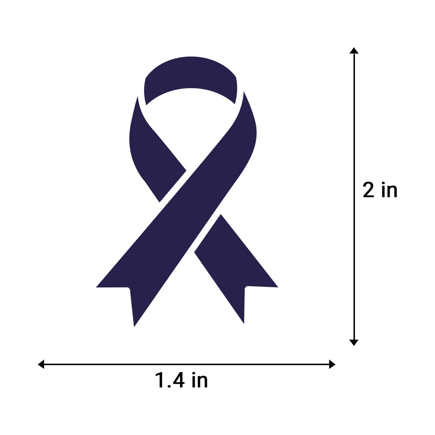 2.2 x 1.6 inch | Awareness: Child Abuse Prevention Awareness Ribbon Stickers