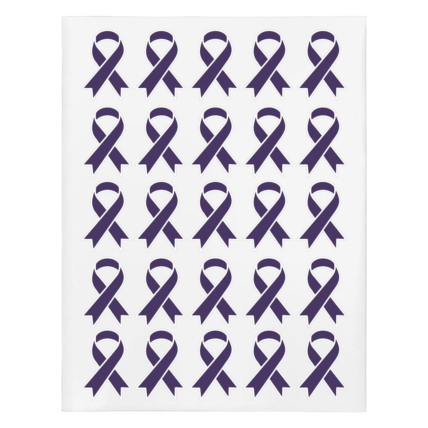 2.2 x 1.6 inch | Awareness: Epilepsy & Lupus Awareness Ribbon Stickers