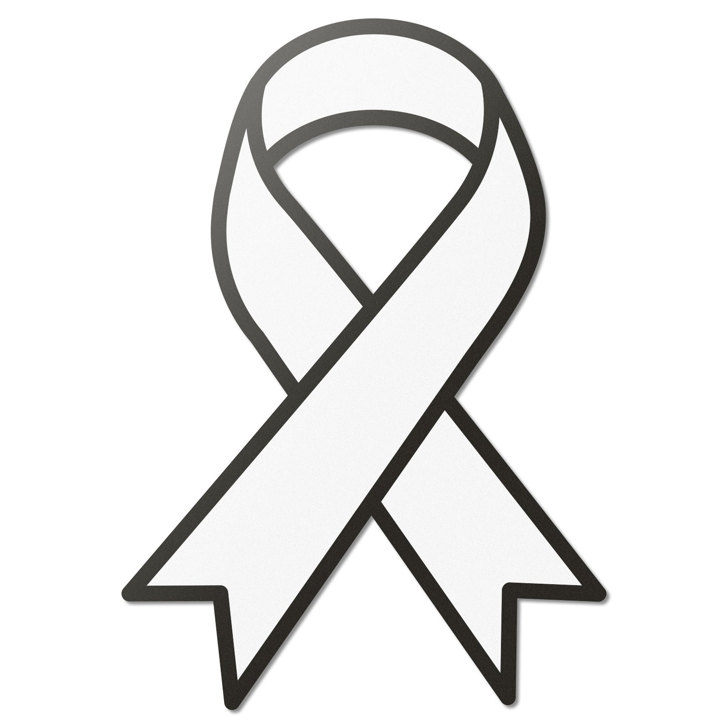 2.2 x 1.6 inch | Awareness: Lung Disease & Violence Against Women Awareness Ribbon Stickers