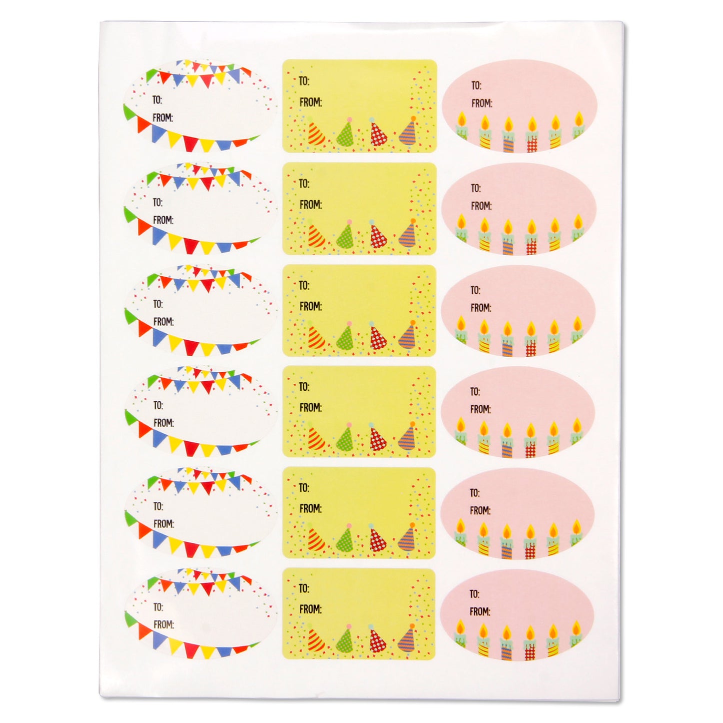 2.5 x 1.5 inch | Birthday Gift Tag Stickers (3 Designs)