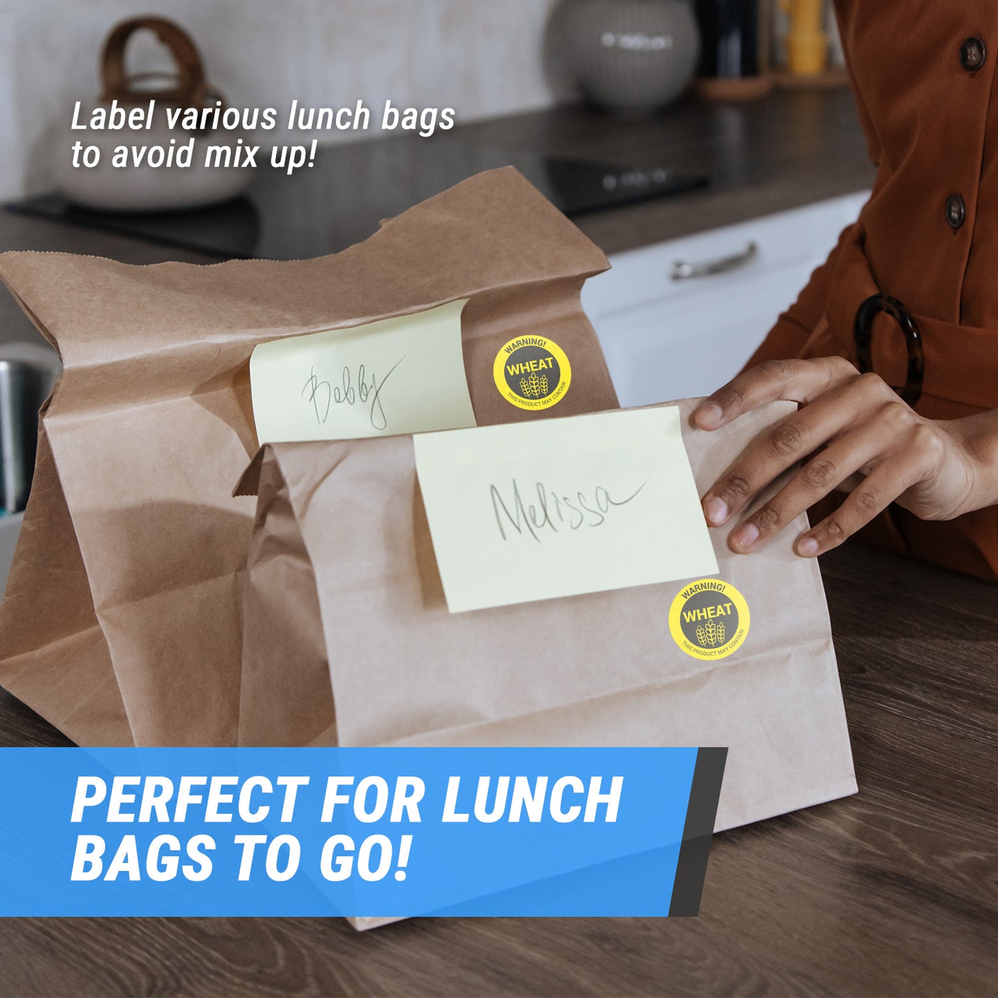 1.5 inch | Food Allergen: Warning! May Contain WHEAT Stickers