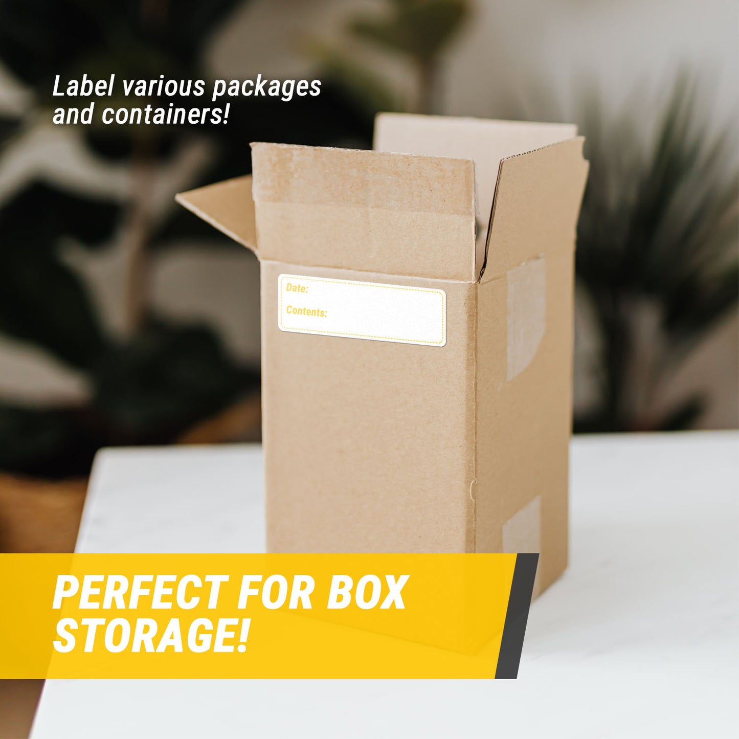 3 x 1 inch | Date: & Contents Stickers / Medical Labels