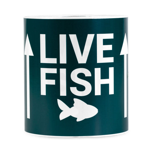 6 x 4 inch | Shipping & Handling: Live Fish: This Side Up, Live Fish Stickers