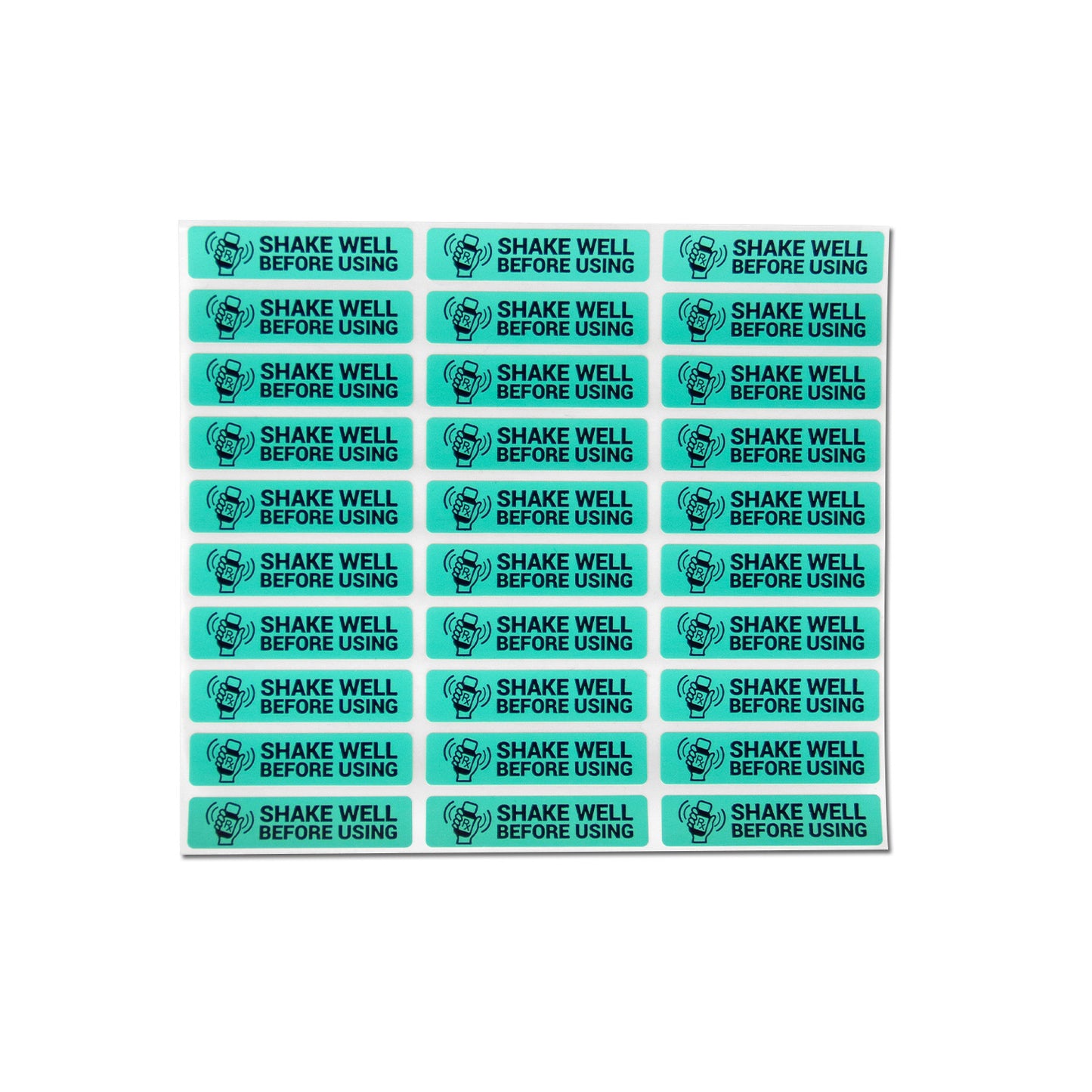 1.7 x 0.4 inch | Medical & Medications: Shake Well Before Using Stickers