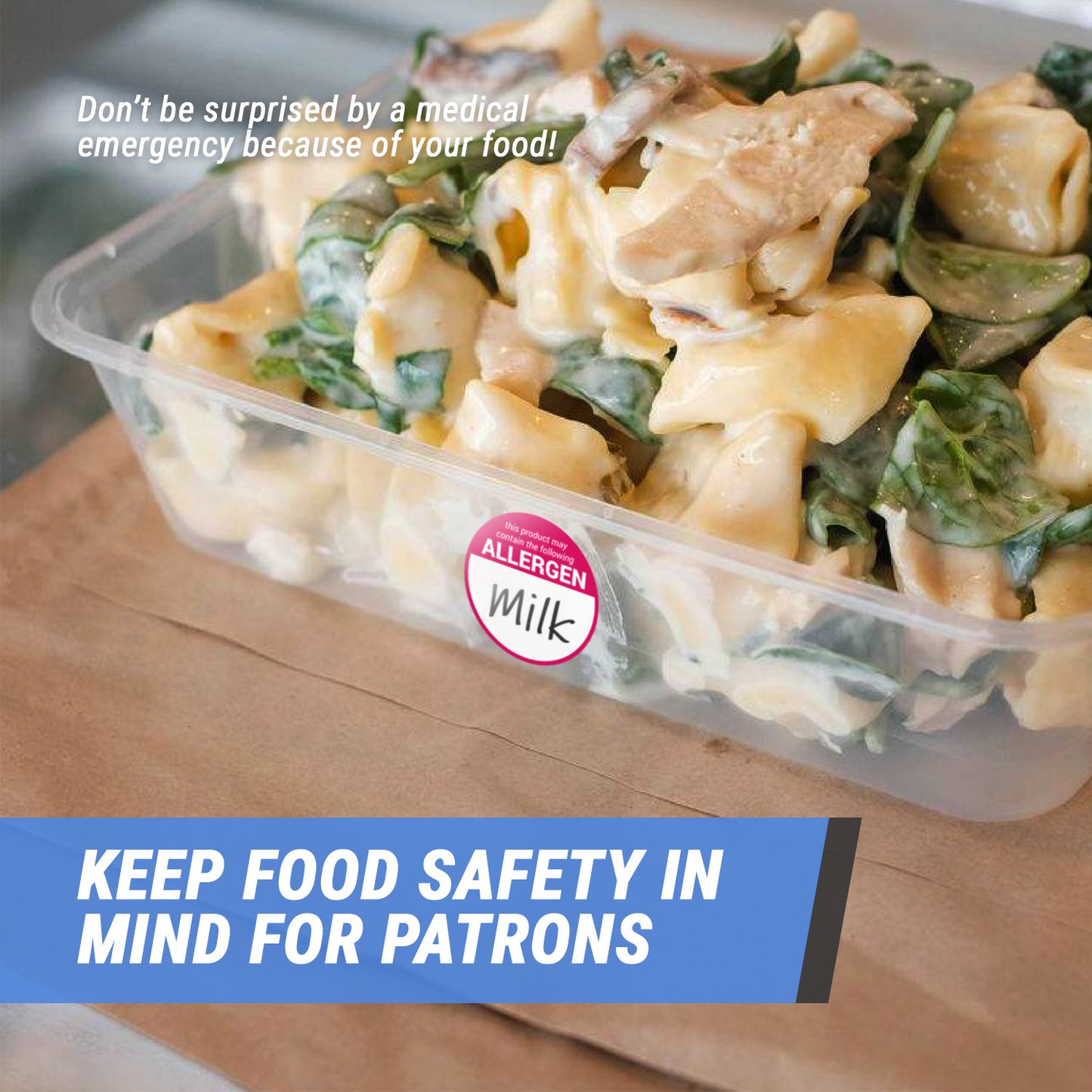 1.5 | Food Allergens: This Product May Contain the following Allergens Stickers