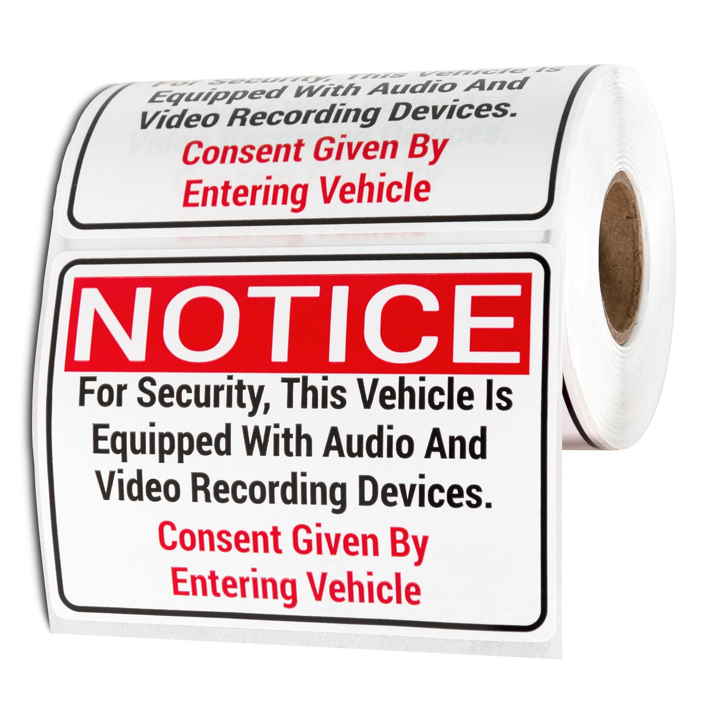 3.5 x 2.5 inch | Warning & Caution: Video Surveillance in Progress Stickers
