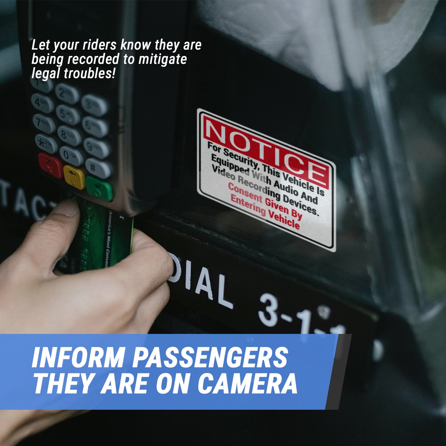 3.5 x 2.5 inch | Warning & Caution: Video Surveillance in Progress Stickers