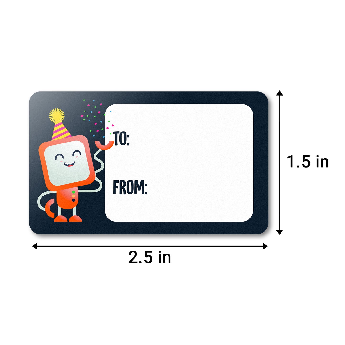 2.5 x 1.5 inch | Gift Giving: Birthday Tag Stickers / Gift Tags