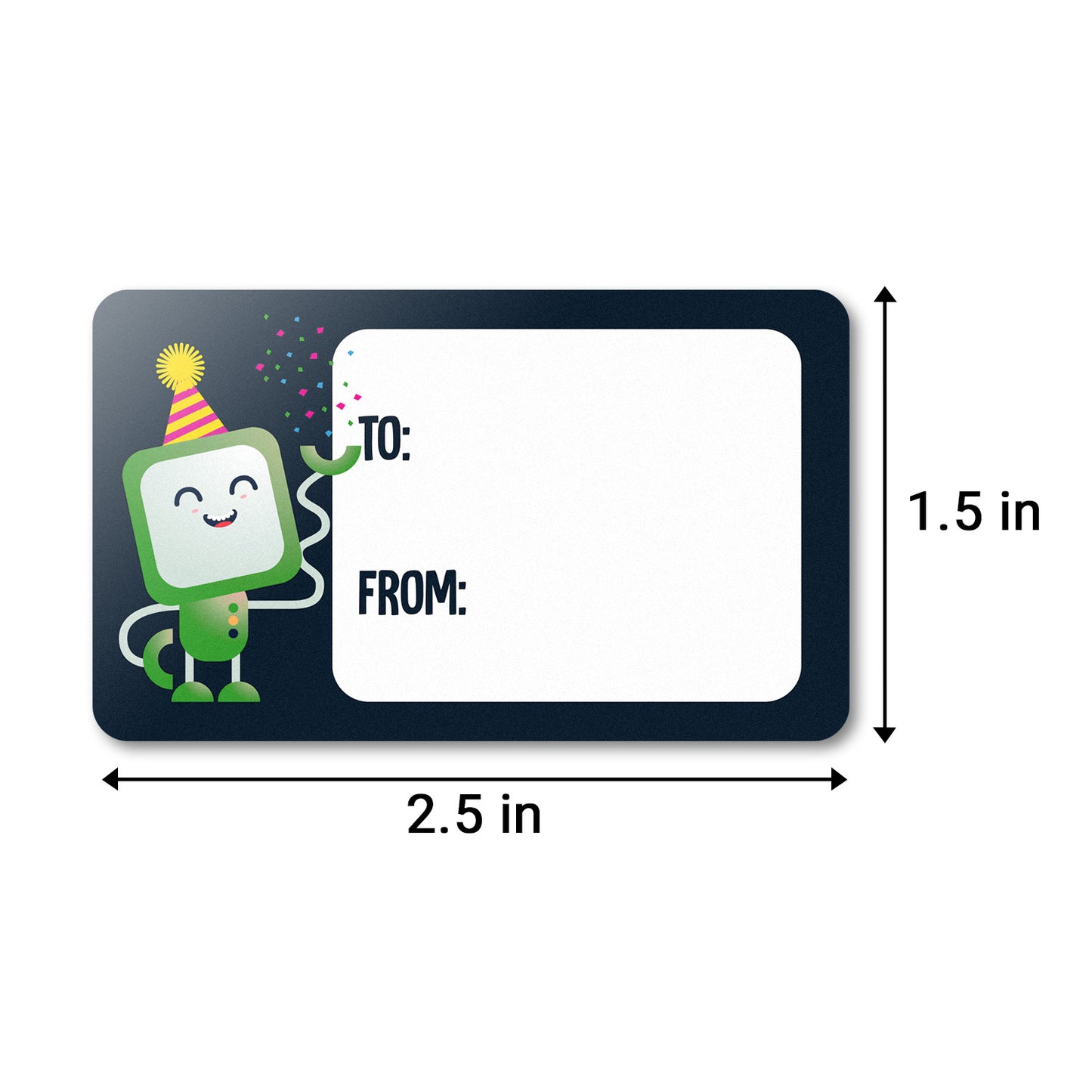 2.5 x 1.5 inch | Gift Giving: Birthday Tag Stickers / Gift Tags