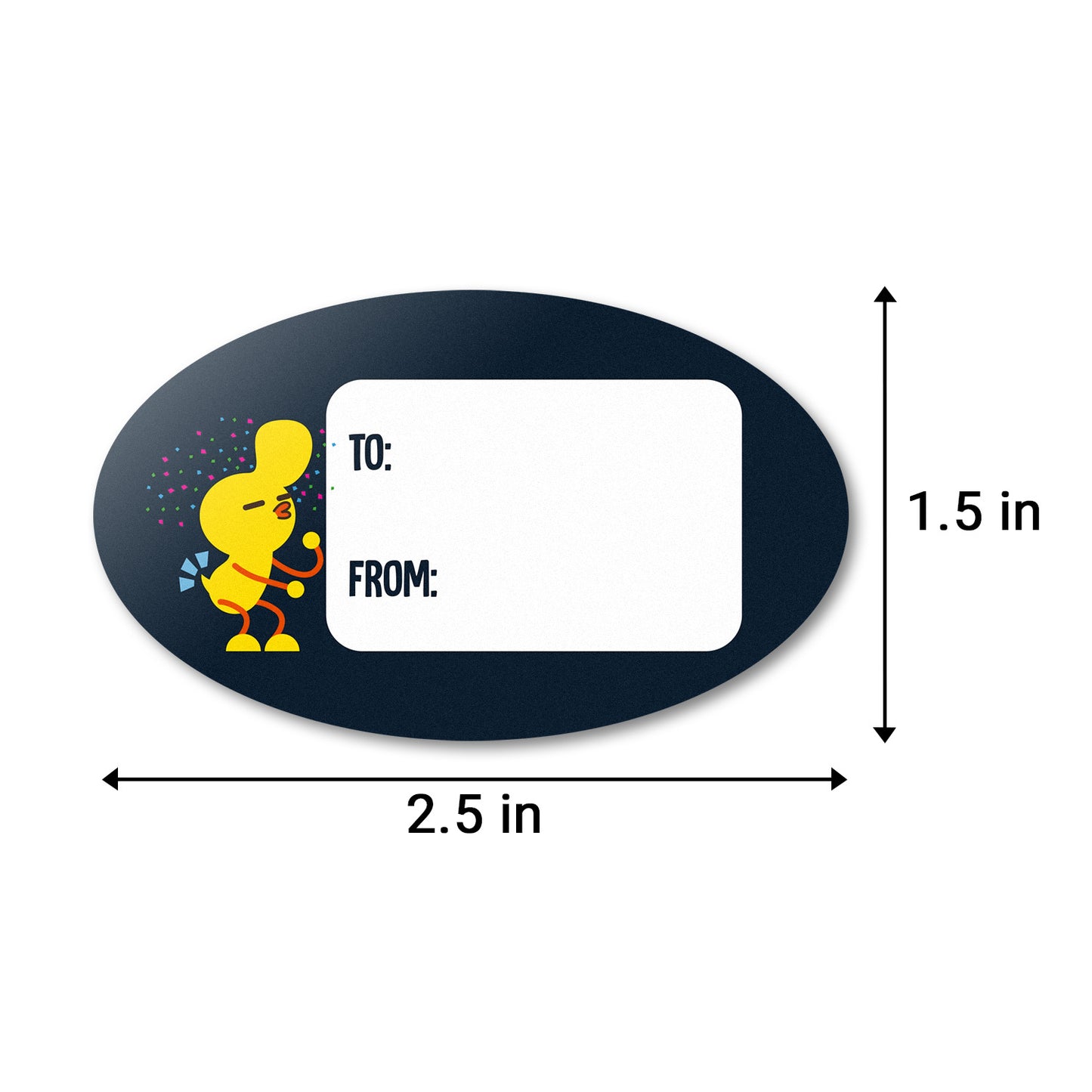 2.5 x 1.5 inch | Gift Giving: Birthday Tag Stickers / Gift Tags