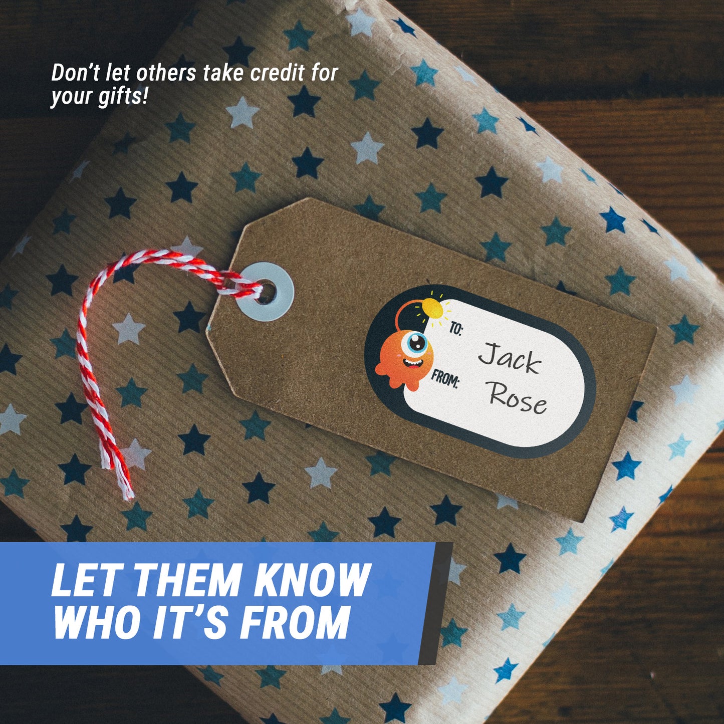 2.5 x 1.5 inch | Gift Giving: Birthday Tag Stickers / Gift Tags