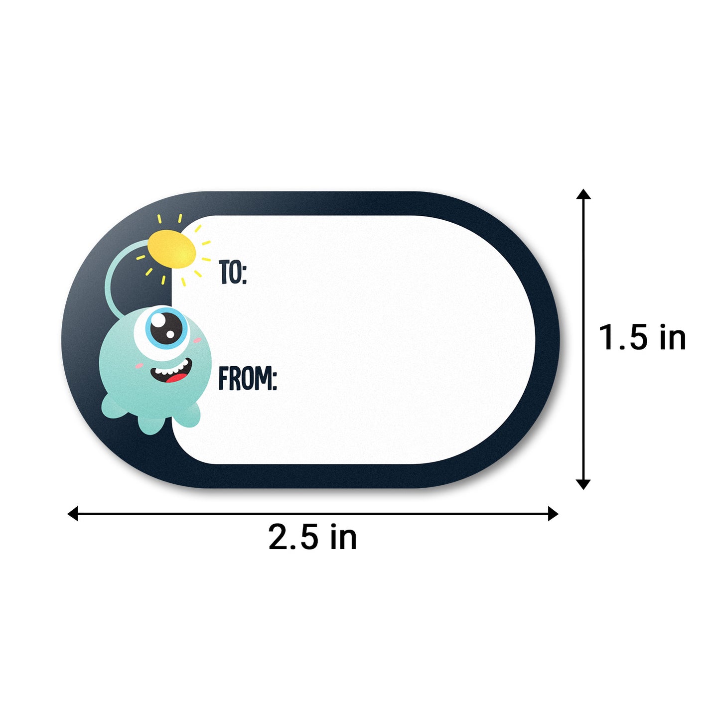 2.5 x 1.5 inch | Gift Giving: Birthday Tag Stickers / Gift Tags