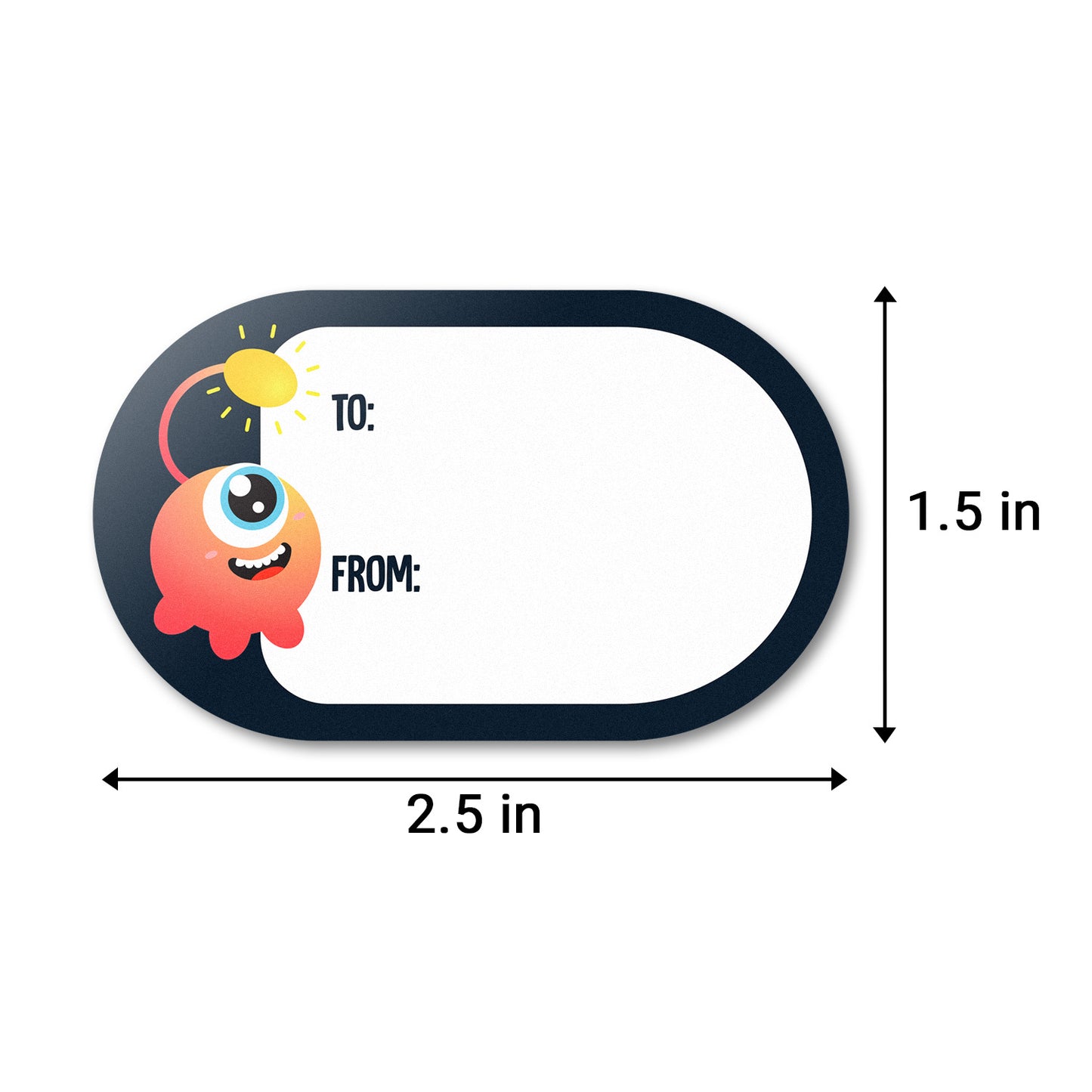 2.5 x 1.5 inch | Gift Giving: Birthday Tag Stickers / Gift Tags