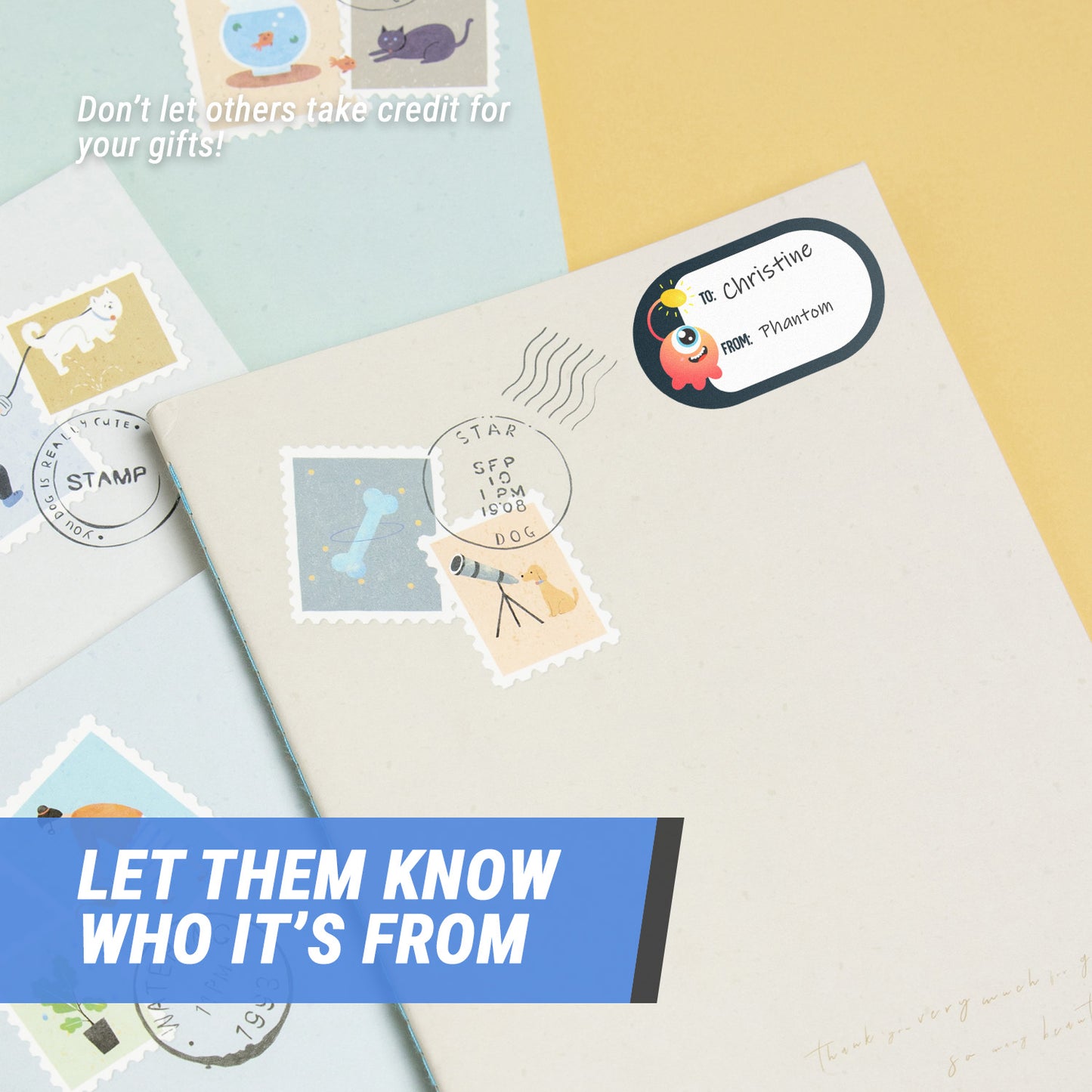 2.5 x 1.5 inch | Gift Giving: Birthday Tag Stickers / Gift Tags