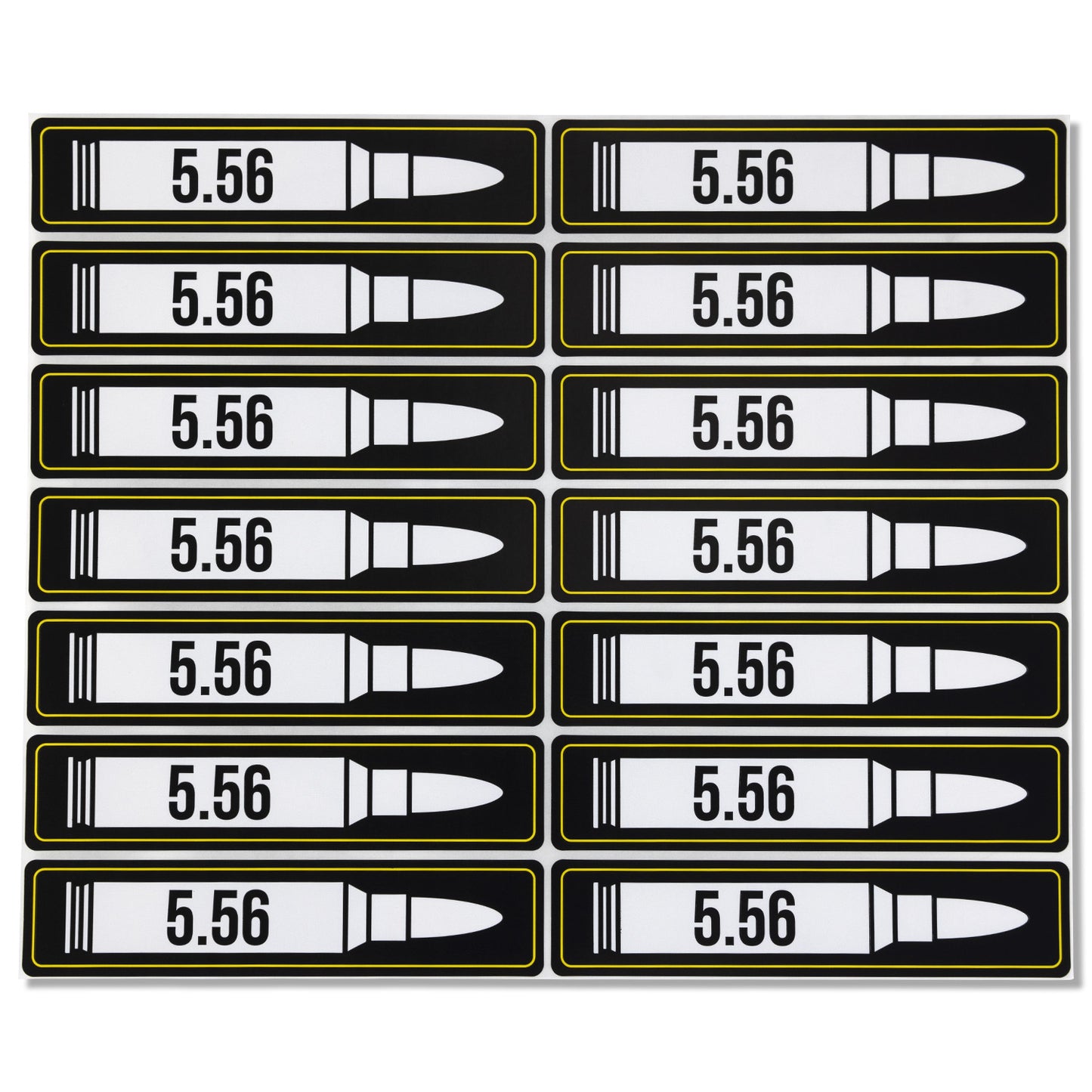 4.5 x 1 inch | 5.56mm Ammunition Stickers