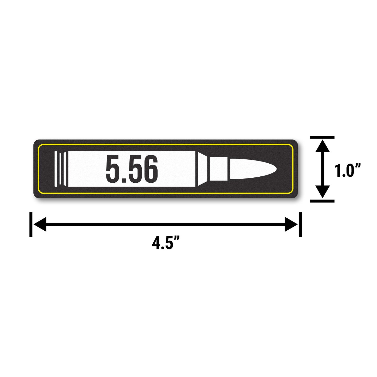 4.5 x 1 inch | 5.56mm Ammunition Stickers