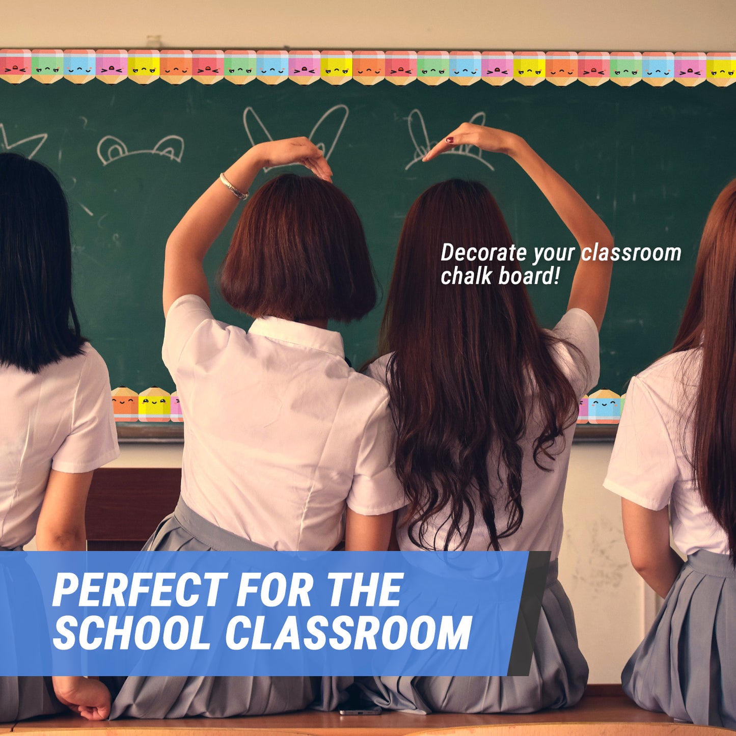 2.25 x 130ft | Classroom Bulletin Border Stickers