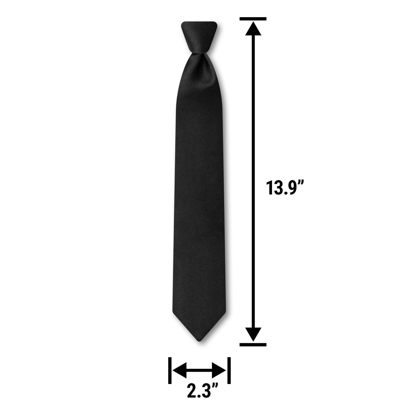 2.3 x 13.9 inch | Black Tie Stickers