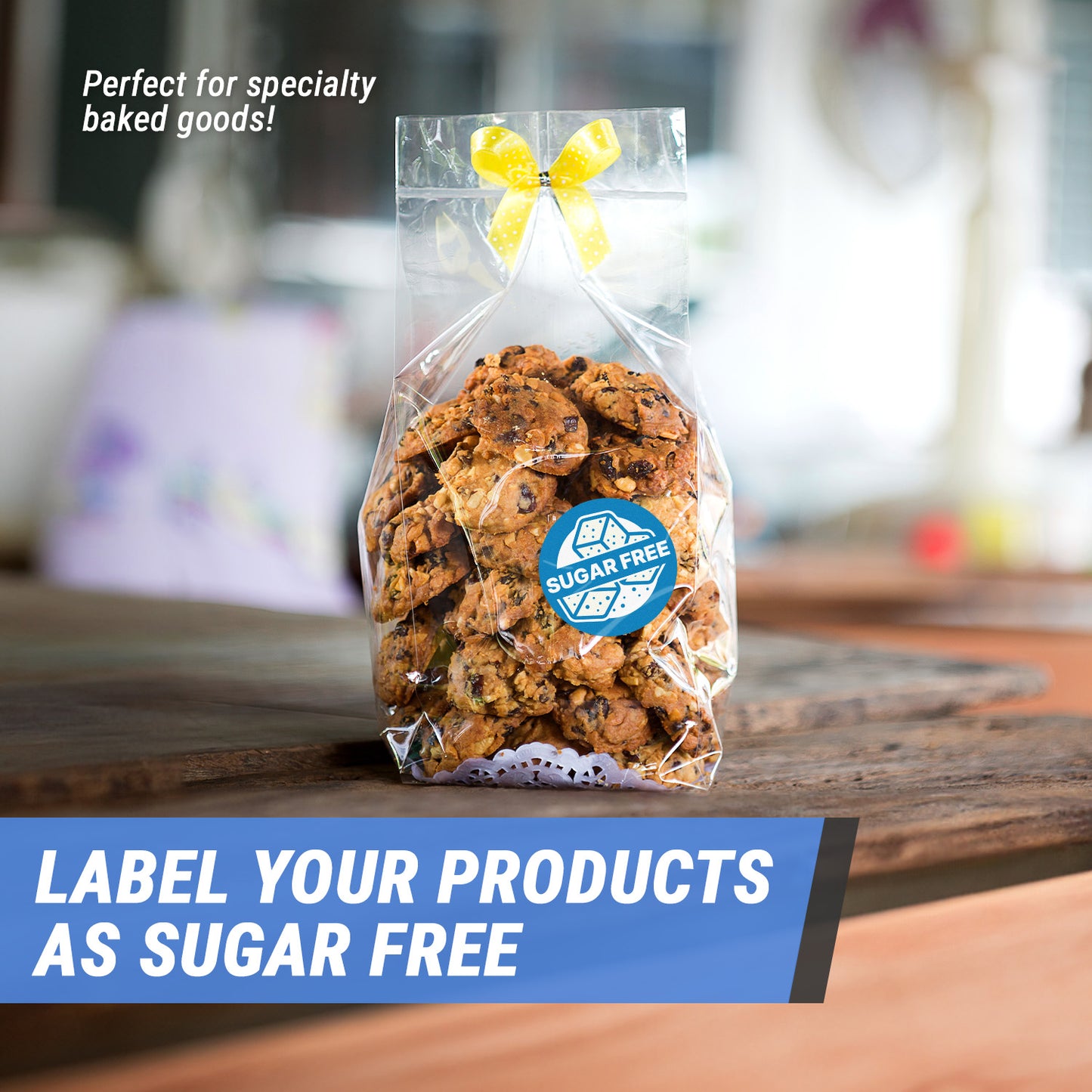 1.5 inch | Food Labeling: Sugar-Free Labels