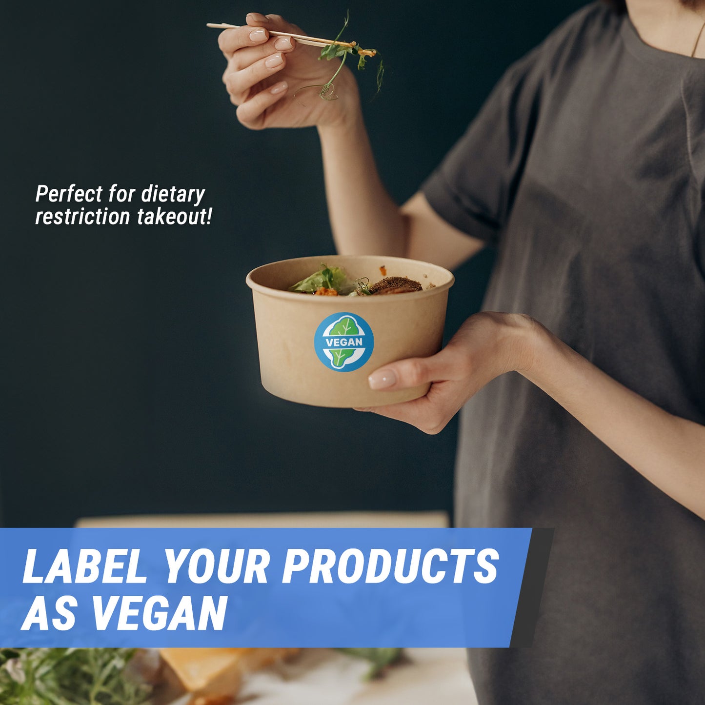 1.5 inch | Food Labeling: Vegan Labels