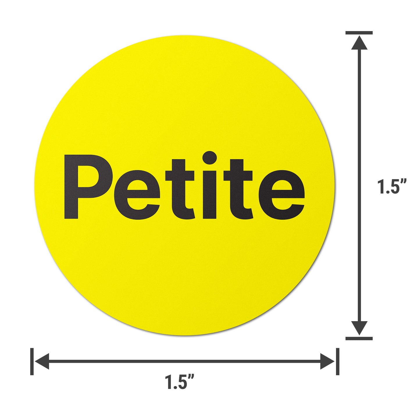 1.5 inch | Shoe & Clothing Size: Petite Labels