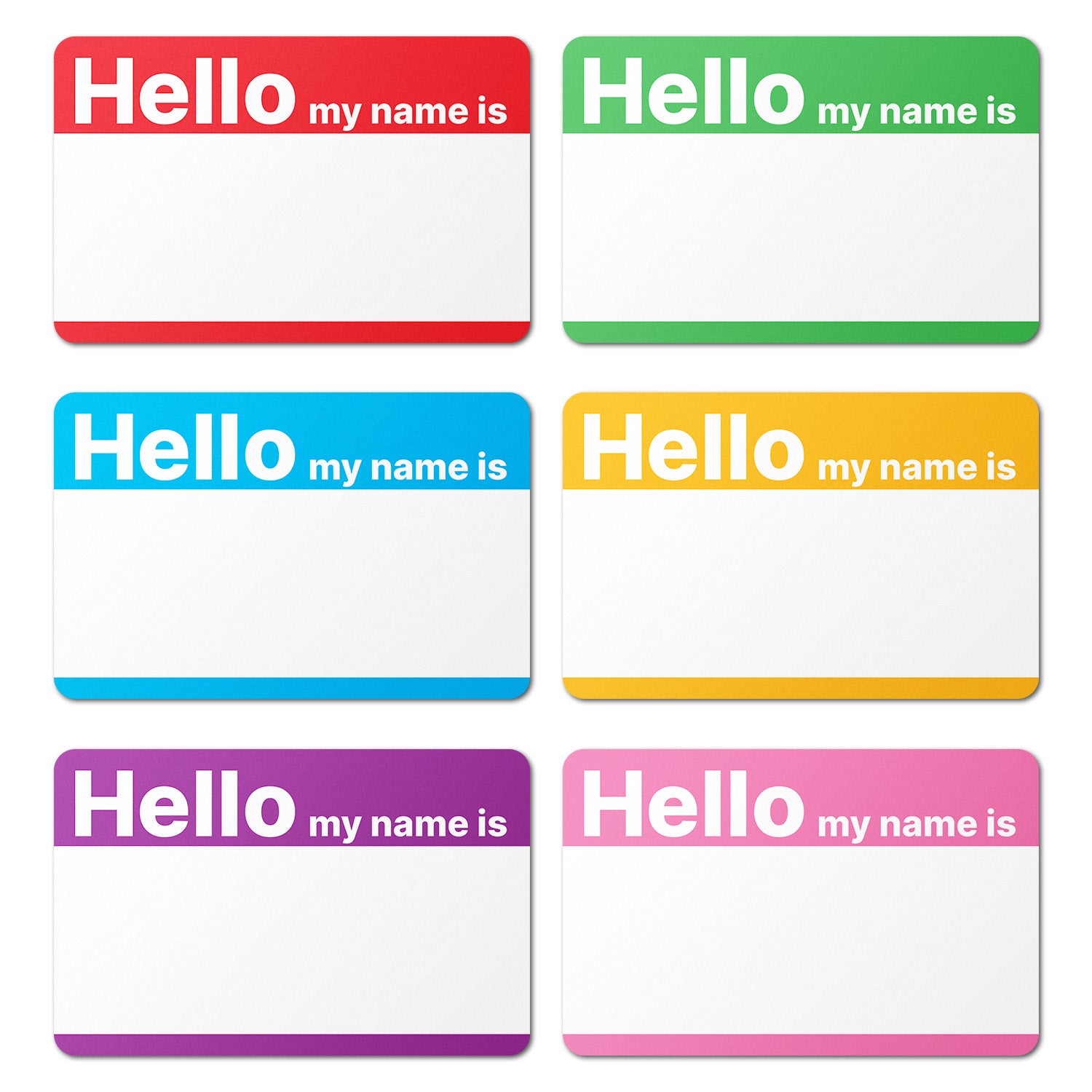 OFSSPS1164 01 3.5 x 2.25 inch | name tags: hello my name isname tags (6