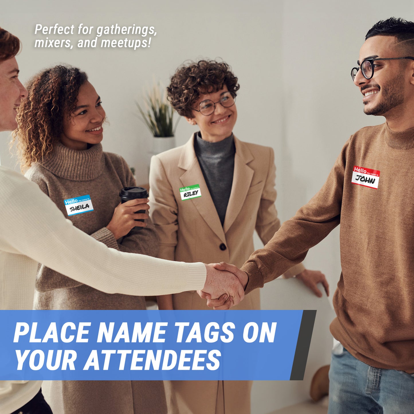 3.5 x 2.25 inch | Name Tags: Hello my Name is...Name Tags (6-Colors)