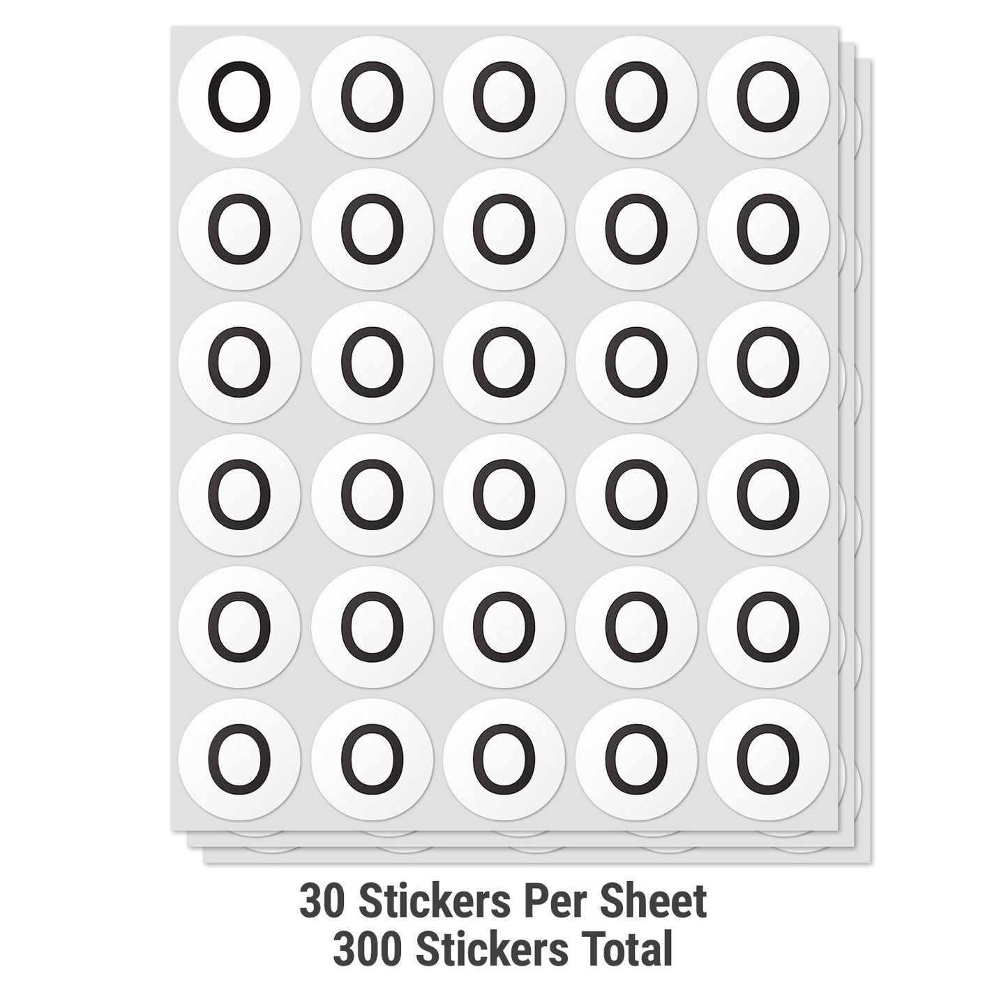 1.5 inch | Inventory: Capital Letter O Labels