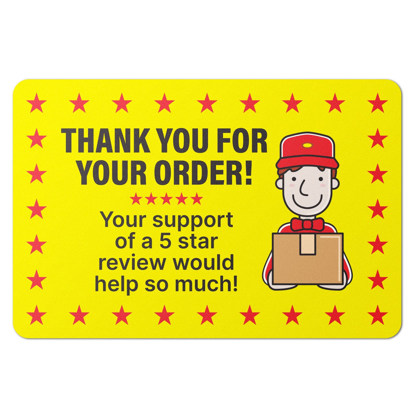 3 x 2 inch | Retail & Sales: Thank you for your Order Labels