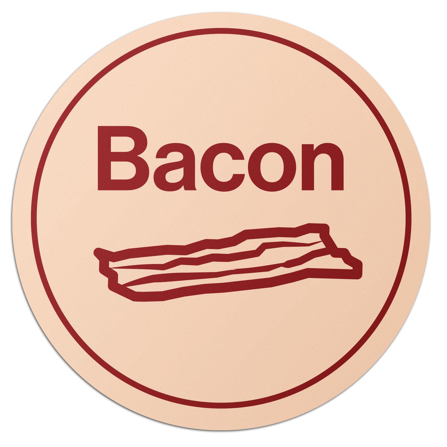 1 inch | Food Prep & Food Labeling: Bacon Labels