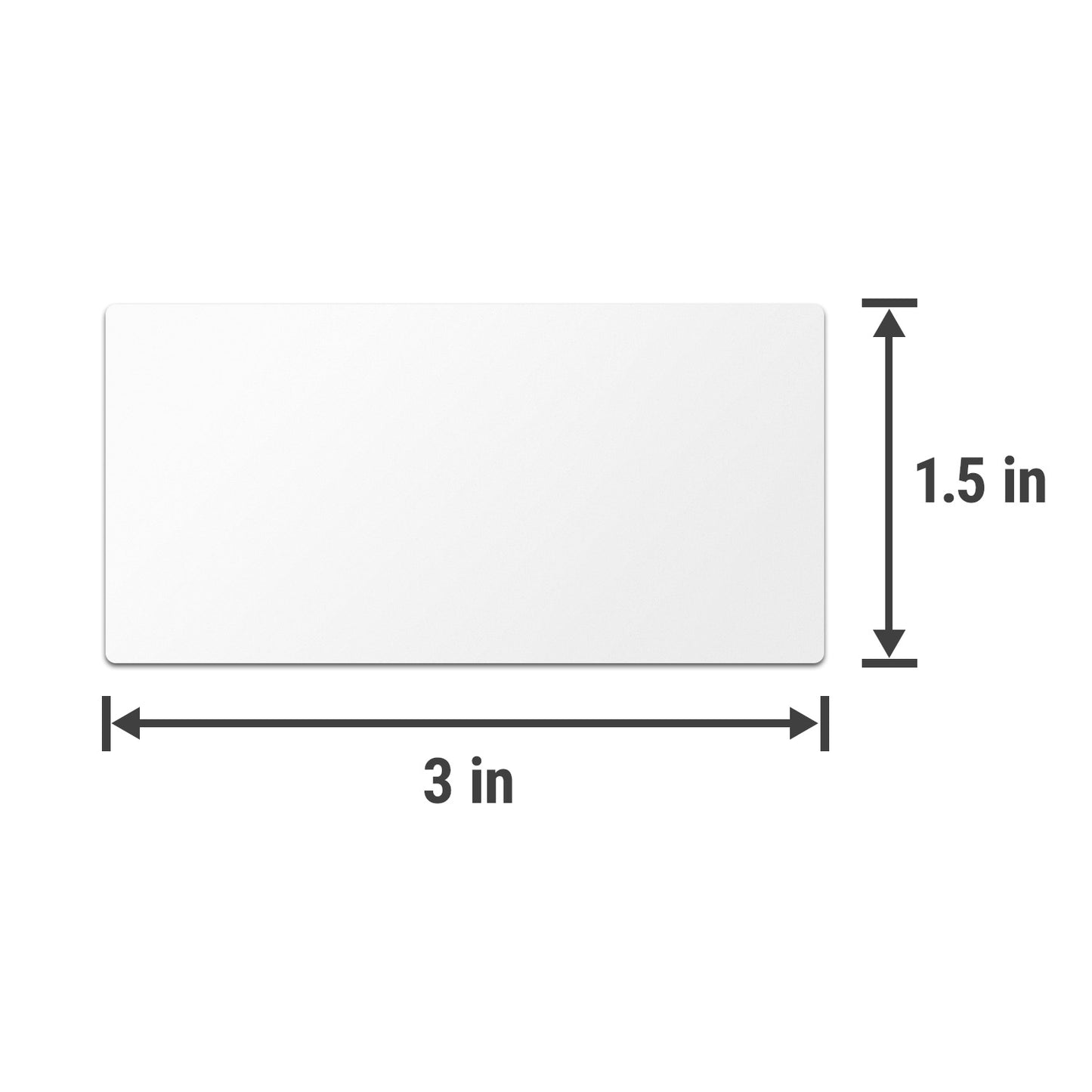3 x 1.5 inch | Write-in Blank Rectangle Labels