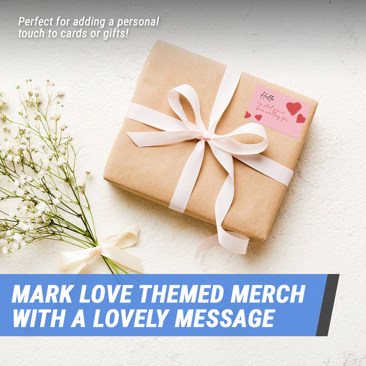 2 x 3.2 inch | Retail & Sales Stickers: Hello I'm What You've Been Waiting For