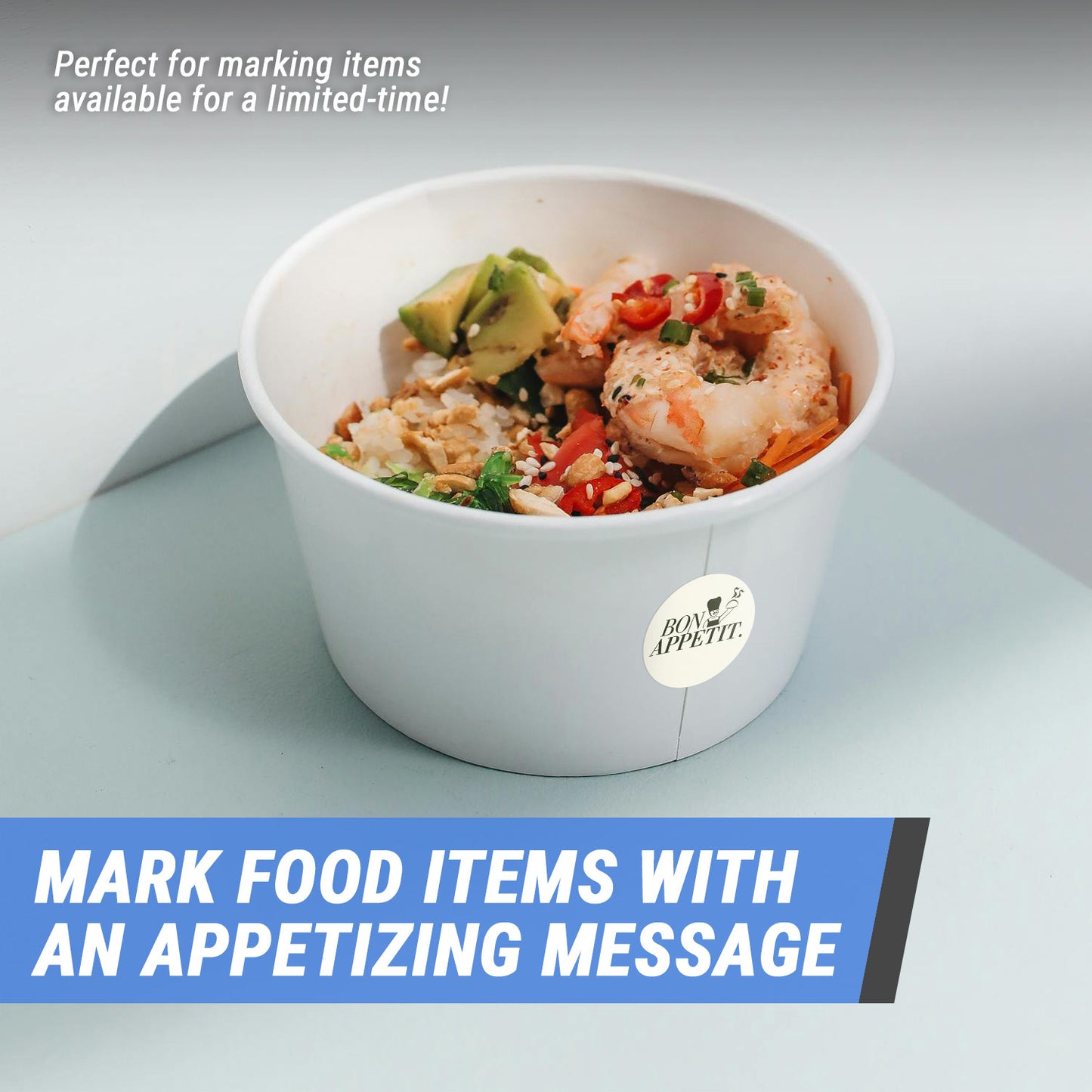 2 inch | Food Prep & Food Labeling: Bon Appetit