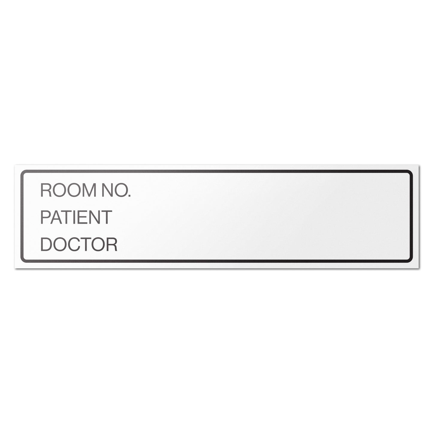 5.375 x 1.375 inch | Medical & Rx Medication Label: Room No. Patient Doctor