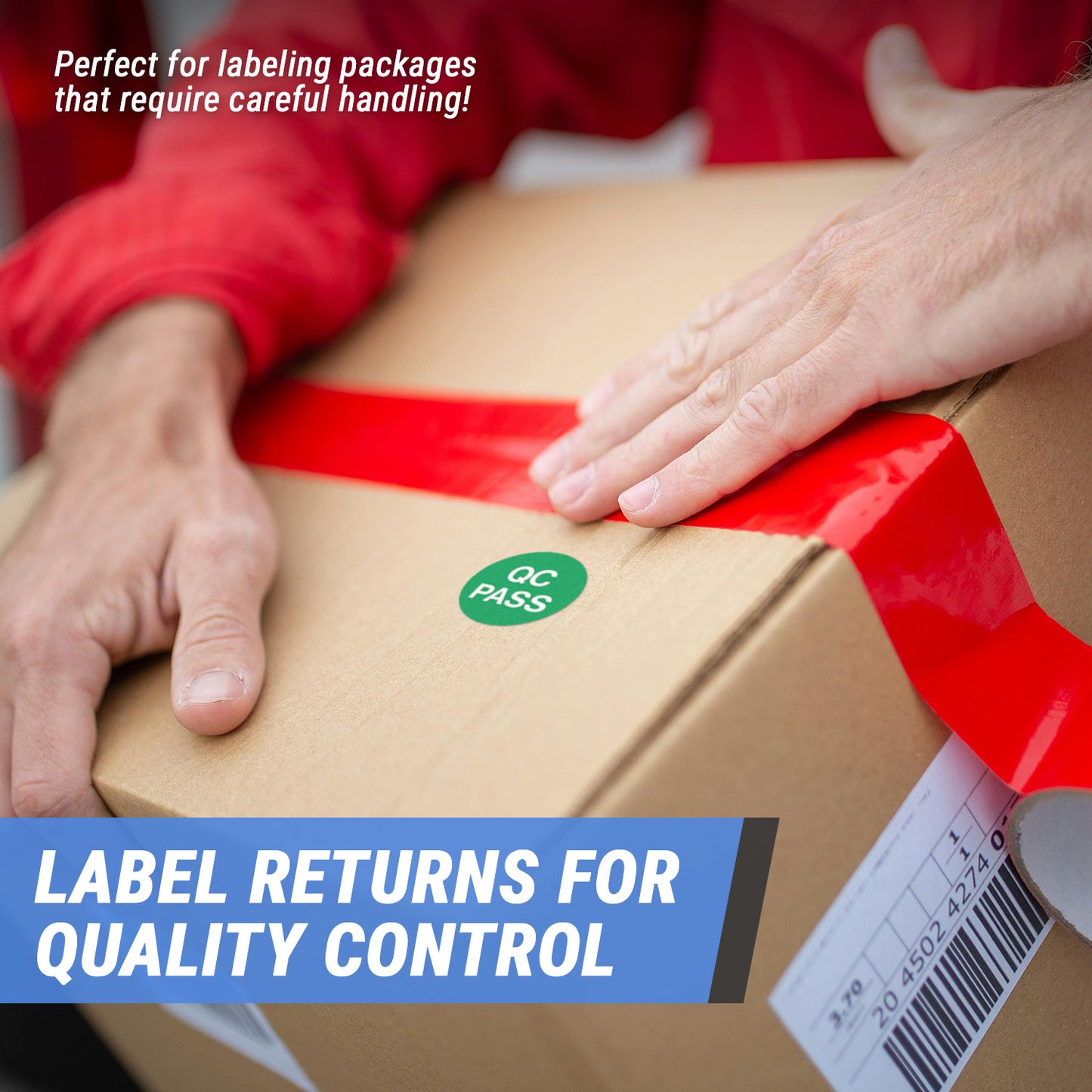1 inch | Quality Control: QC Pass Stickers