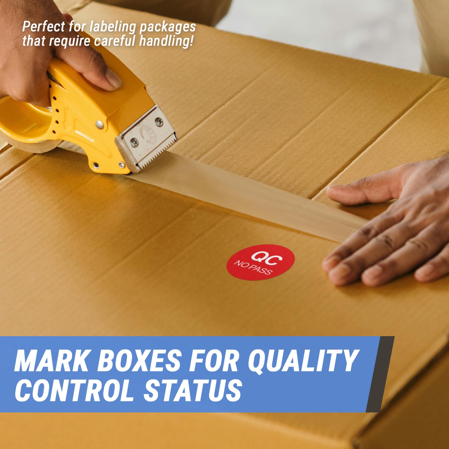 1 inch | Quality Control: QC No Pass Stickers