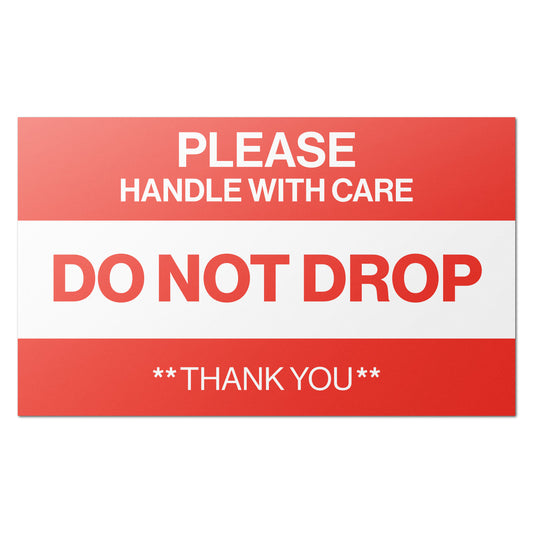 5 x 3 inch | Shipping & Handling Labels: Please Handle with Care - Do Not Drop