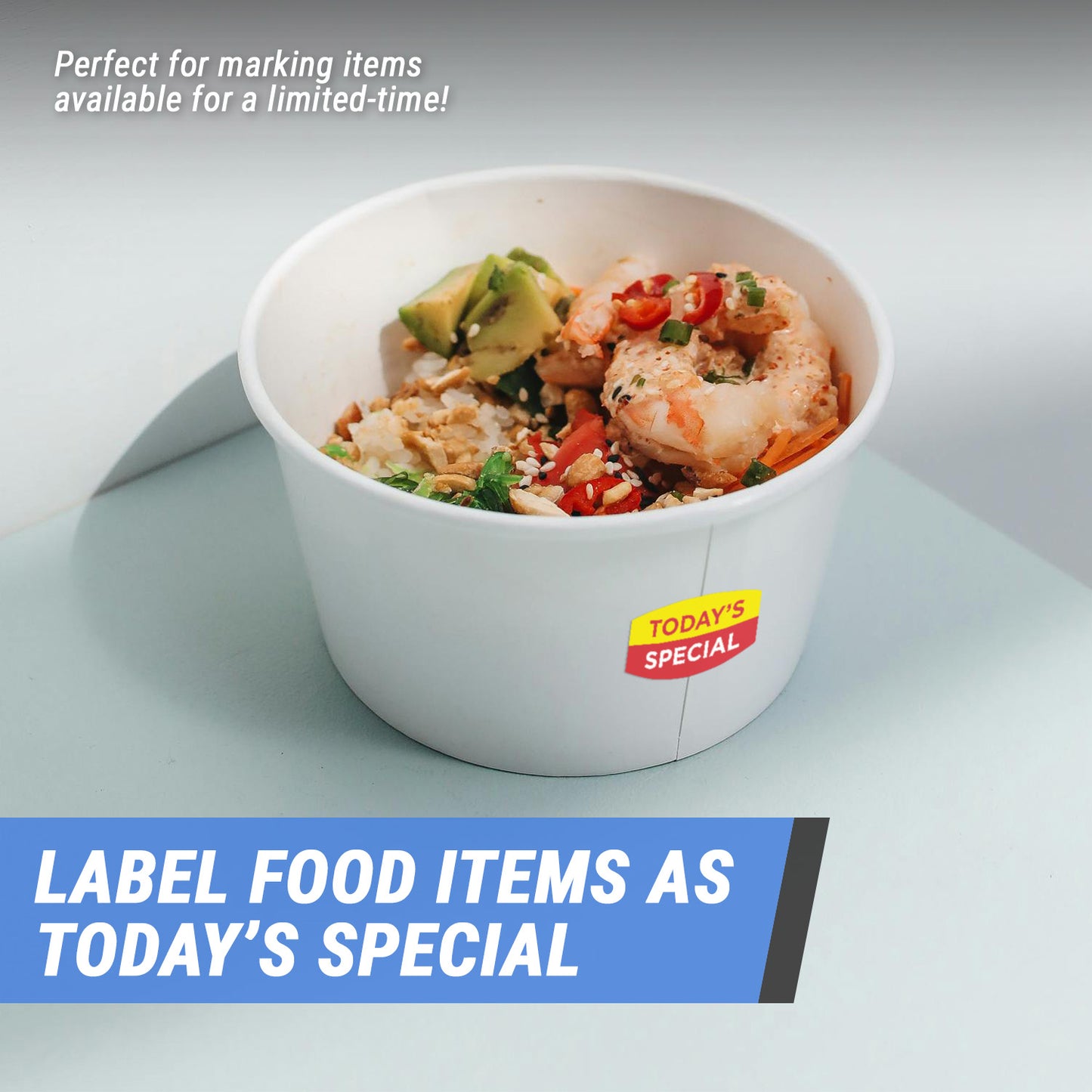 1.375 x 0.75 inch | Retail & Sales Stickers: Today's Special