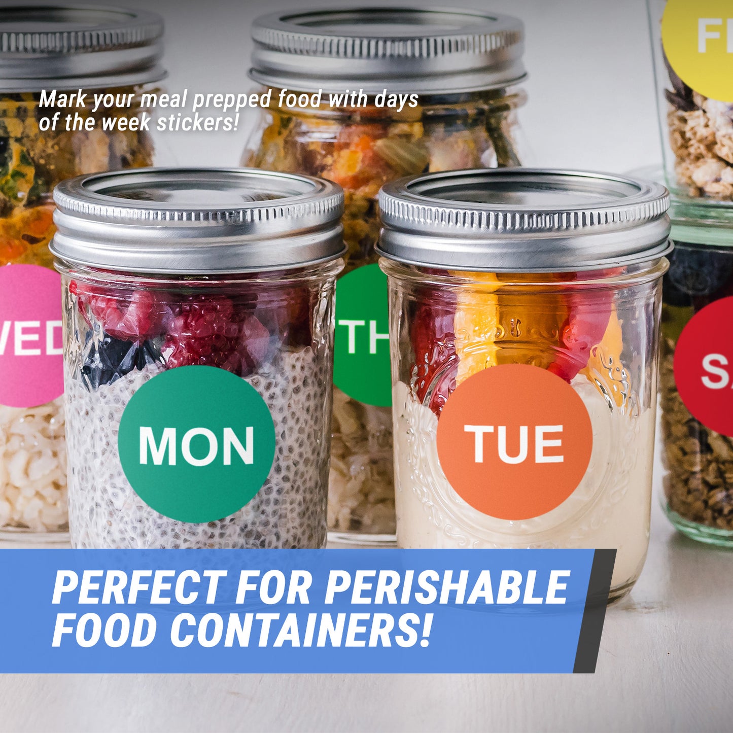 2 inch | Days of the Week: Monday Stickers