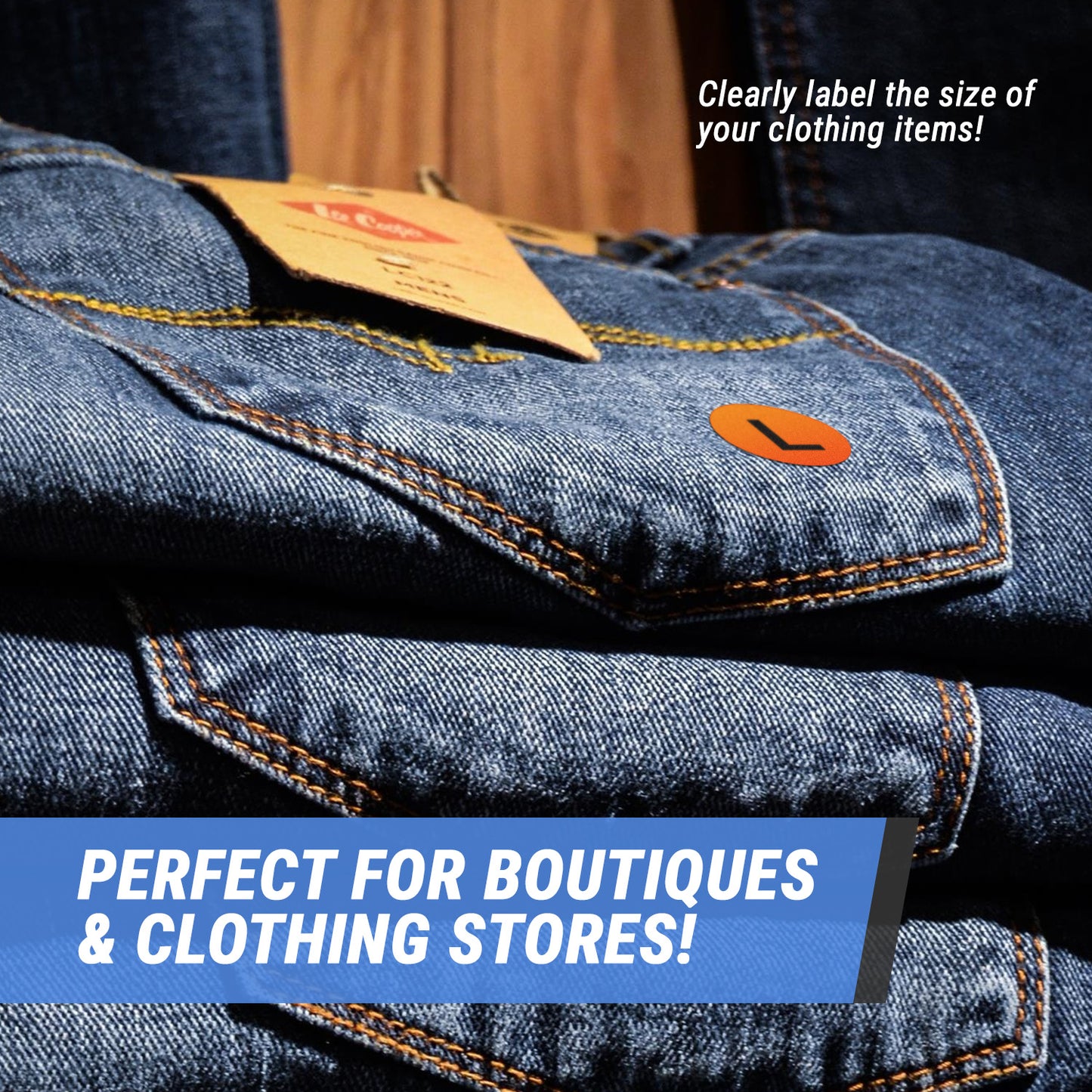 0.78 inch | Clothing Size: Large (L) Stickers
