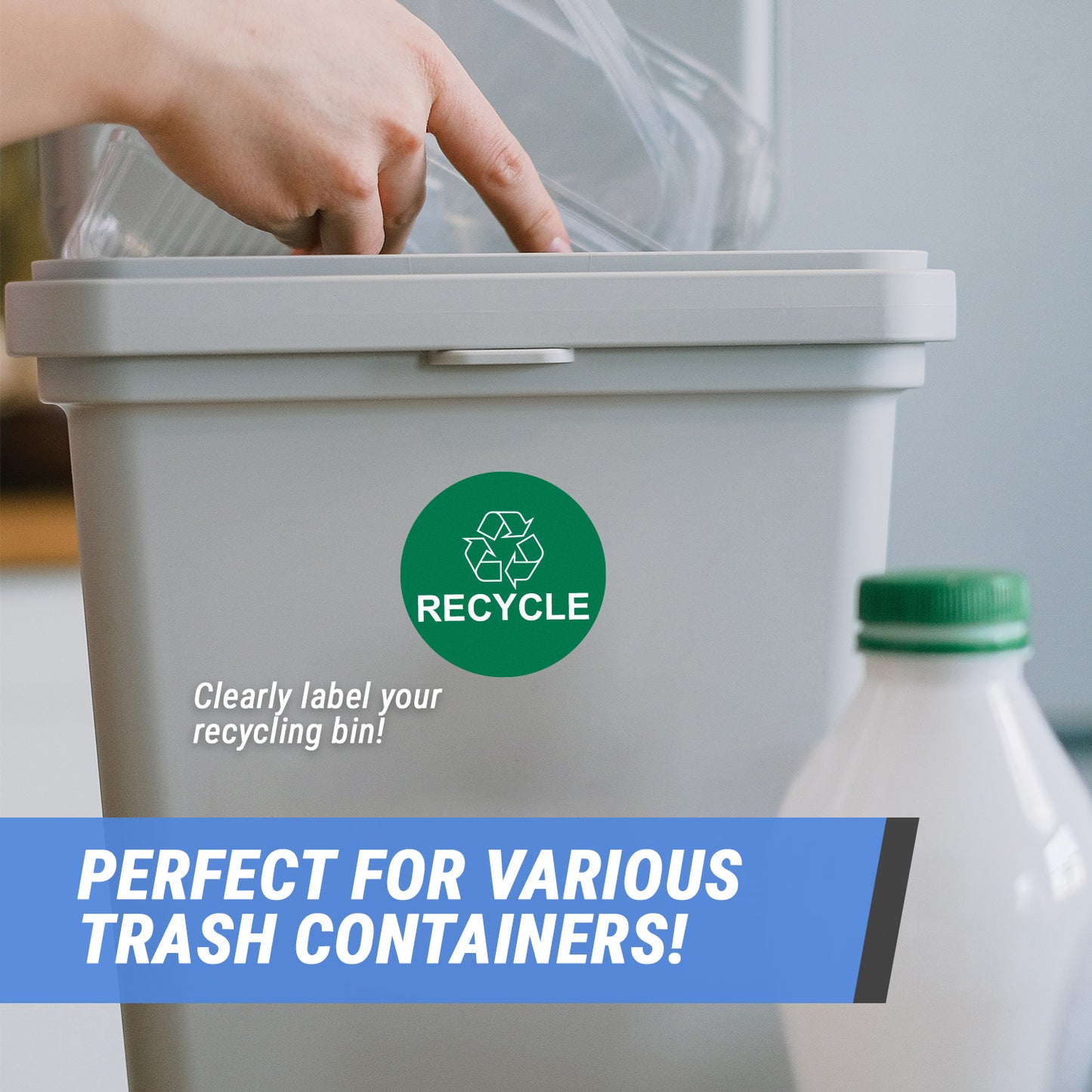 3 inch | Trash & Disposal: Recycle Stickers