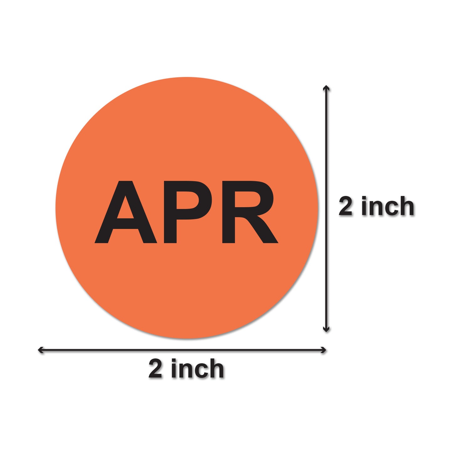 2 inch | Months of the Year: April Stickers