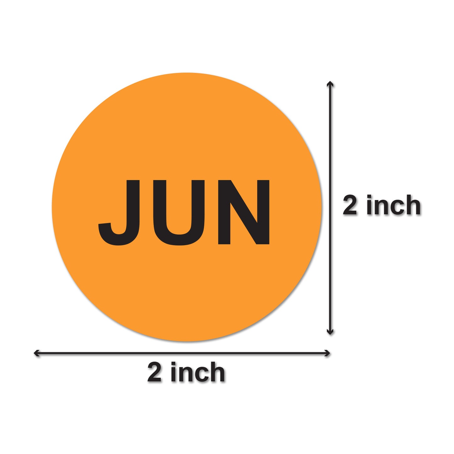 2 inch | Months of the Year: June Stickers