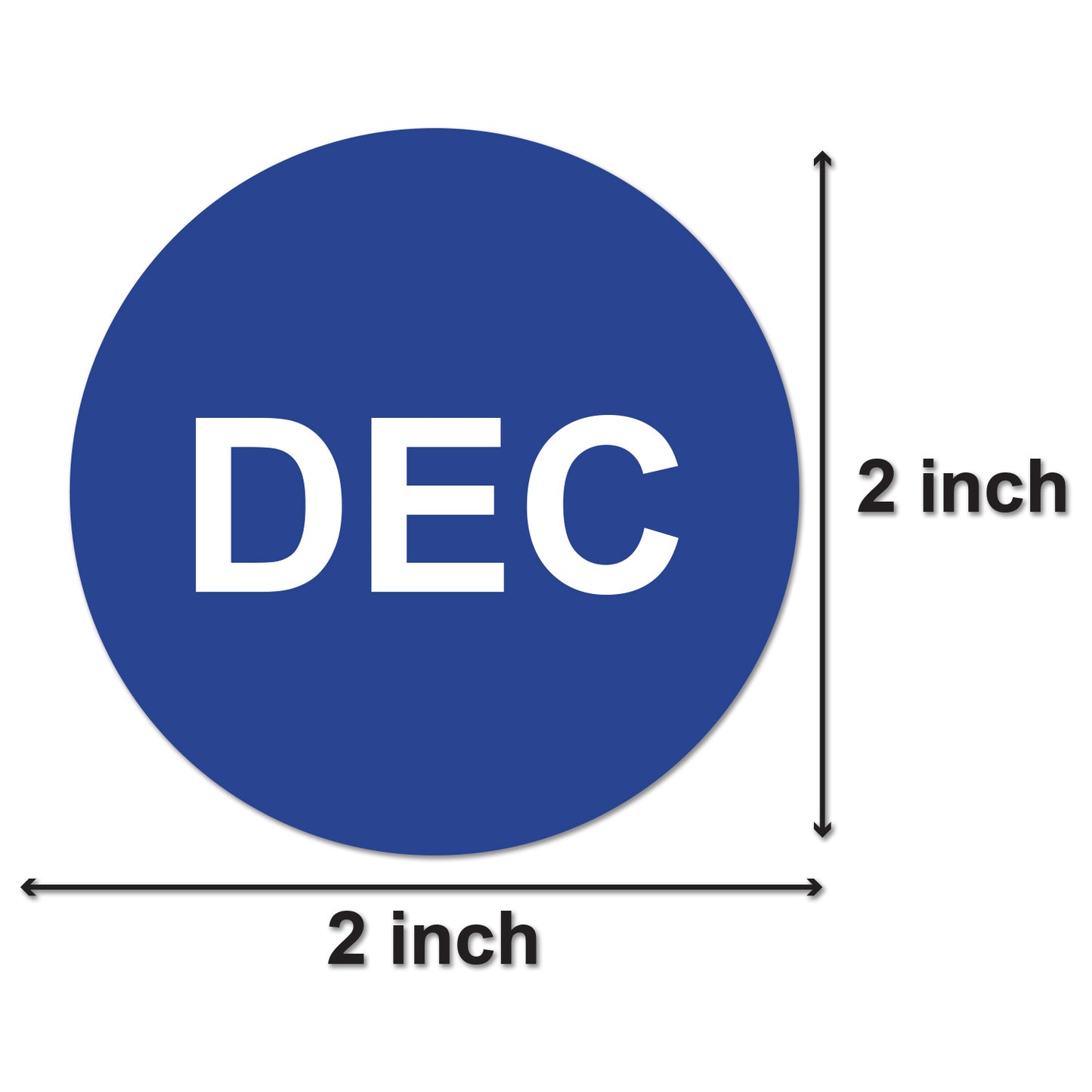 2 inch | Months of the Year: December Stickers